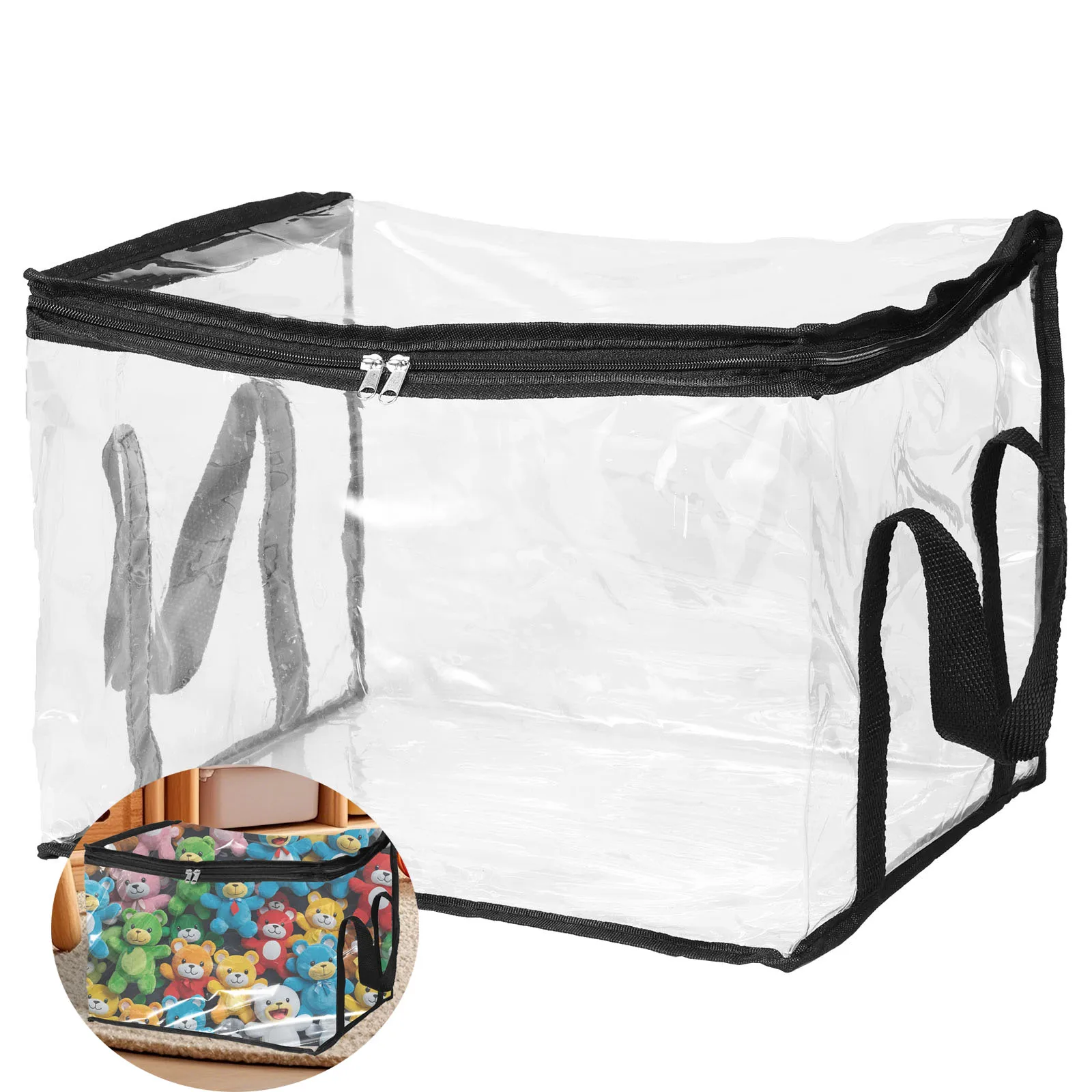 Reusable Produce Bag - Transparent Toy Storage Bag Large Capacity