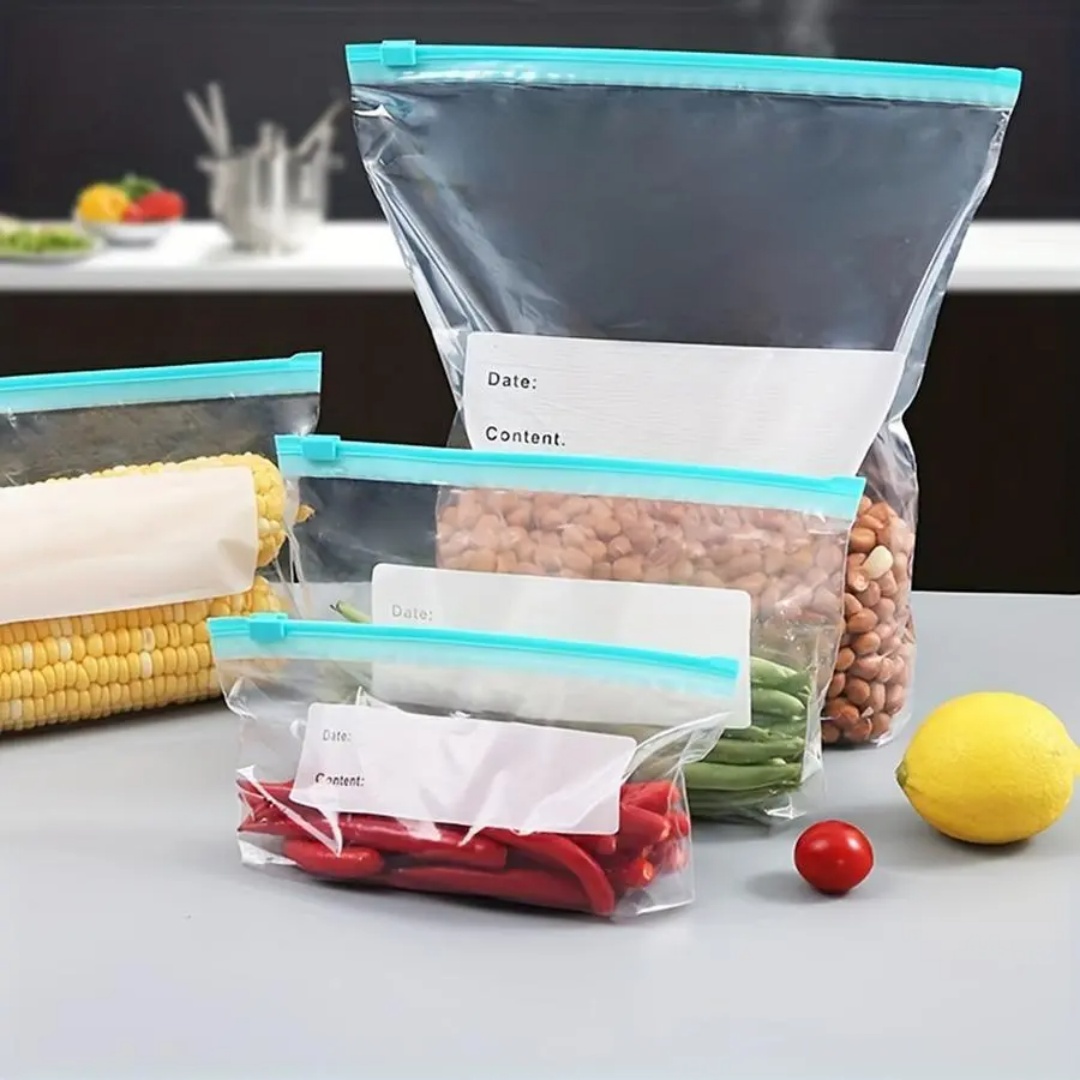 Reusable Produce Bag - 60pcs Reusable Fridge Fresh Bags, Kitchen