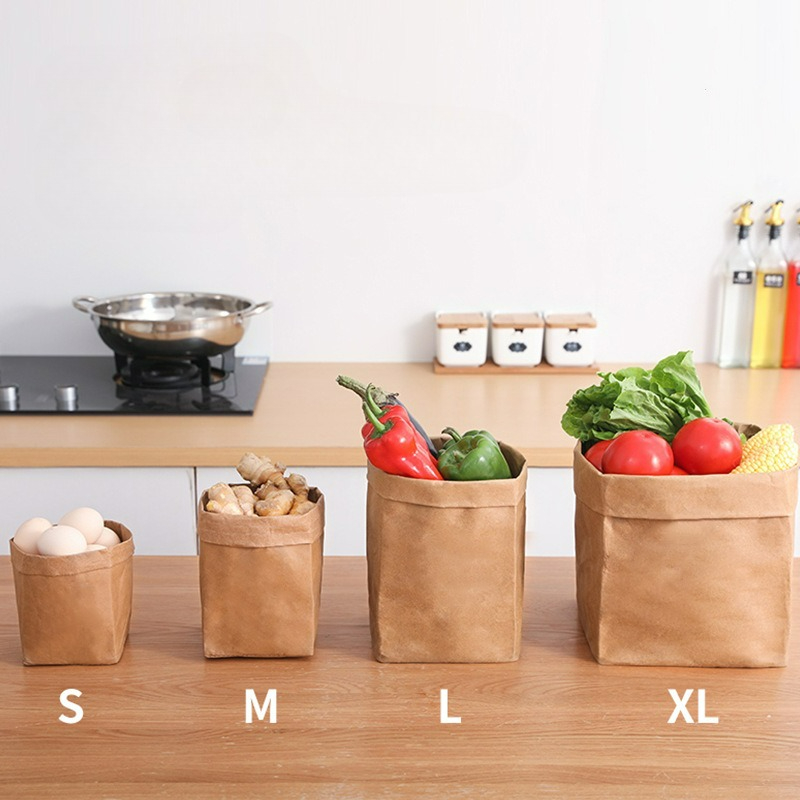 Kraft Paper Bag Washable Paper - Reusable Produce Bag review and price