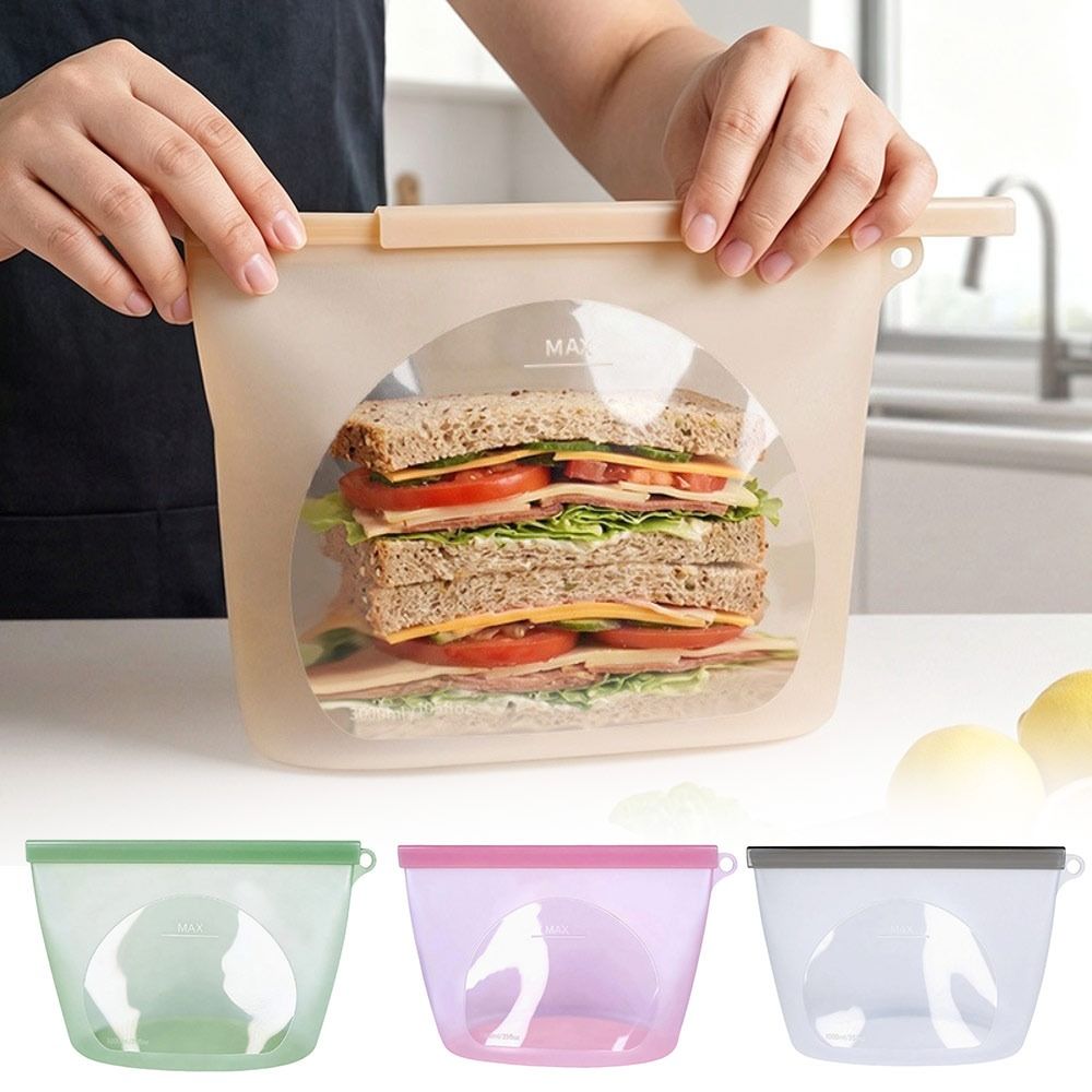 Silicone Food Preservation Bag - Reusable Produce Bag review and price