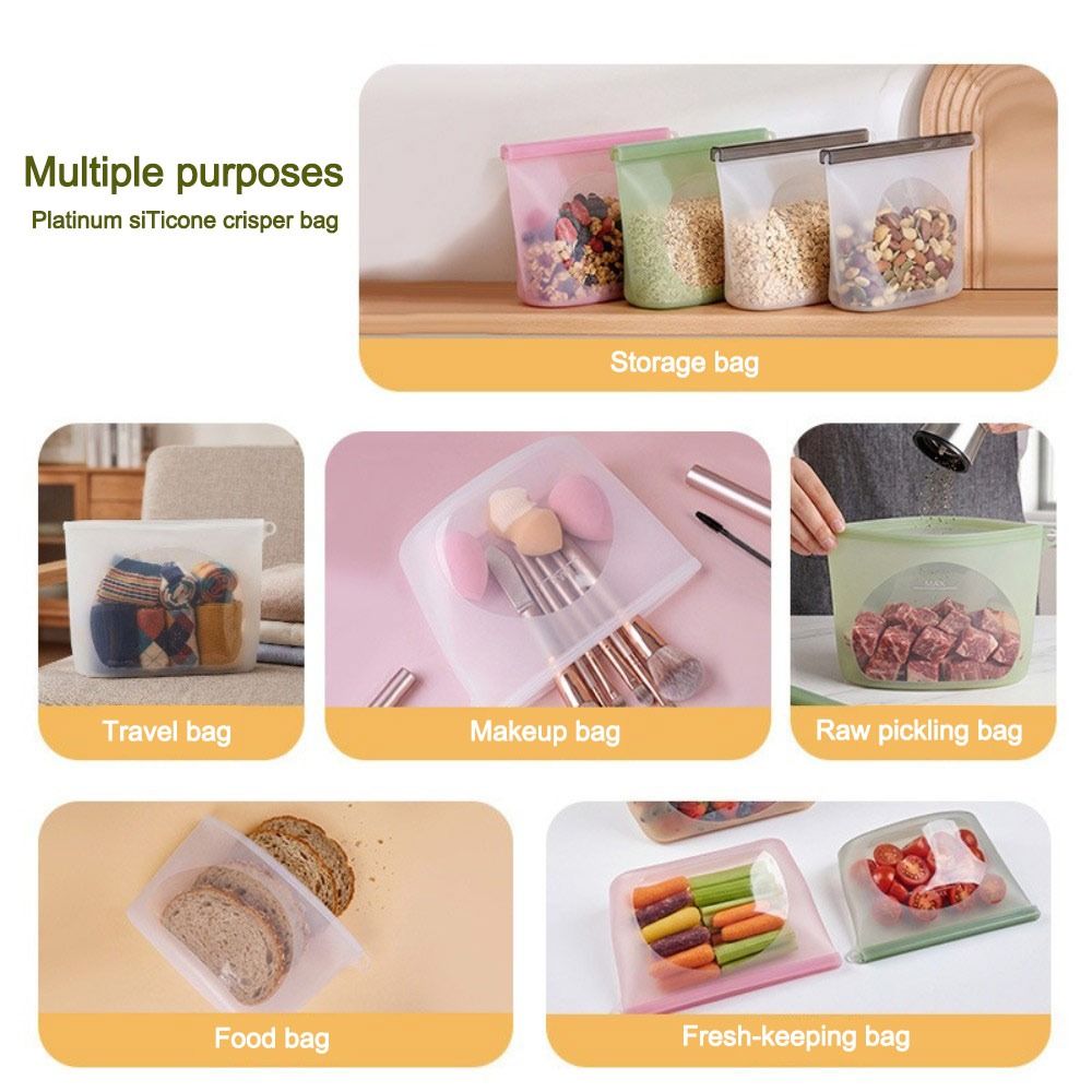 Silicone Food Preservation Bag - Reusable Produce Bag review and price