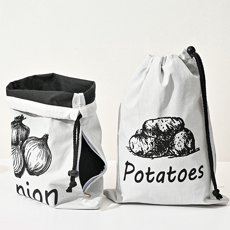 Garlic Onion Fruit Drawstring  - Reusable Produce Bag review and price