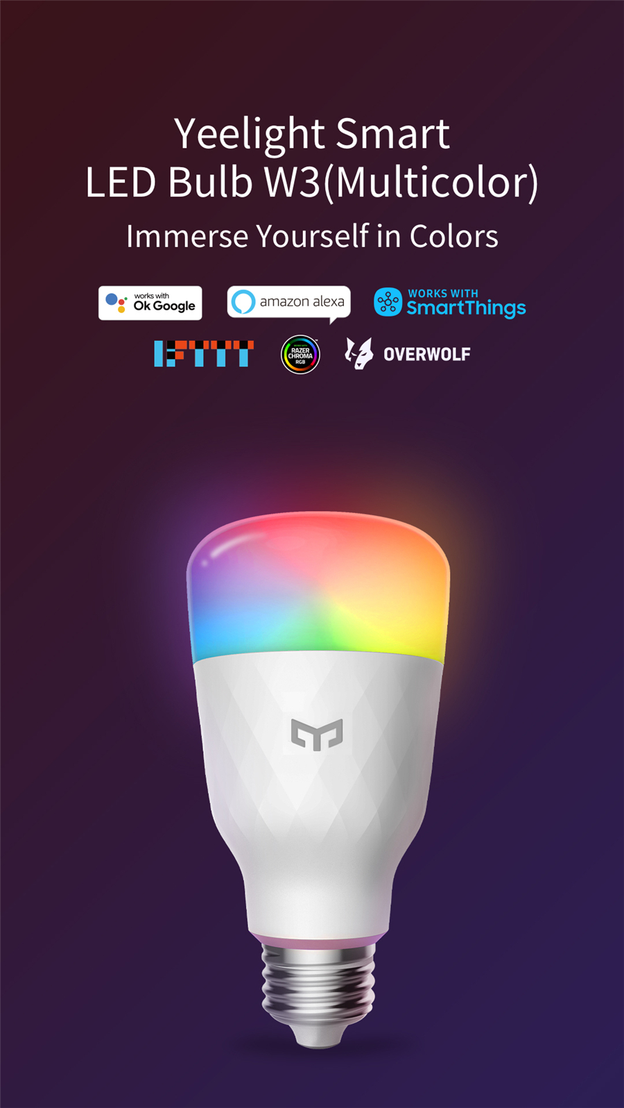 Yeelight Smart LED Bulb W3 E26 - Yeelight Light Smart Bulb review and price